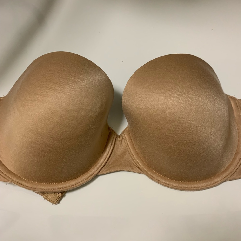 Victoria’s Secret Lined Strapless Beige 32DD